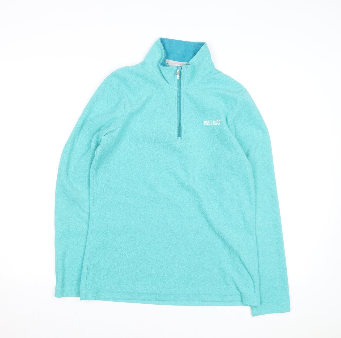 Regatta Women Blue Fleece Half Zip Lightweight Active Jacket Size 10