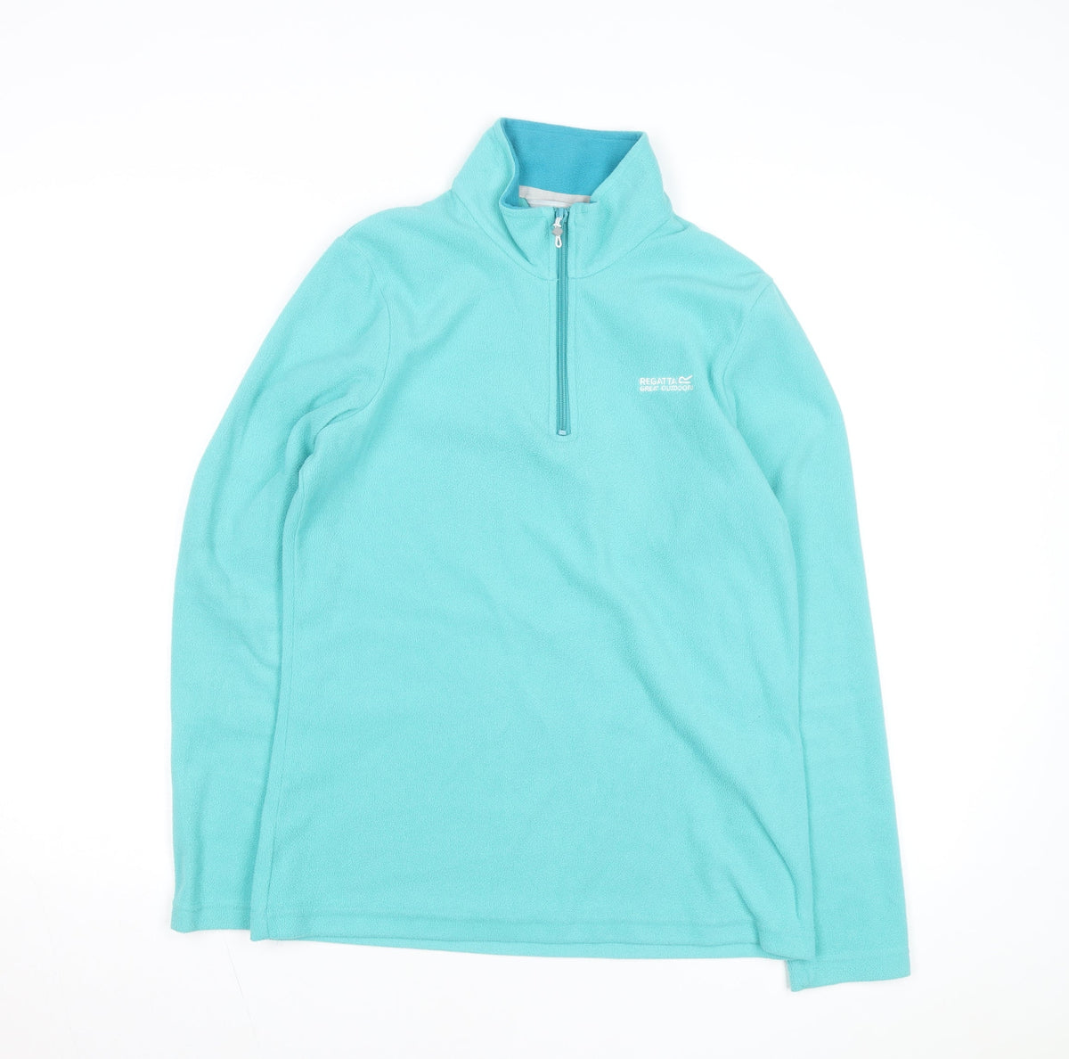 Regatta Women Blue Fleece Half Zip Lightweight Active Jacket Size 10