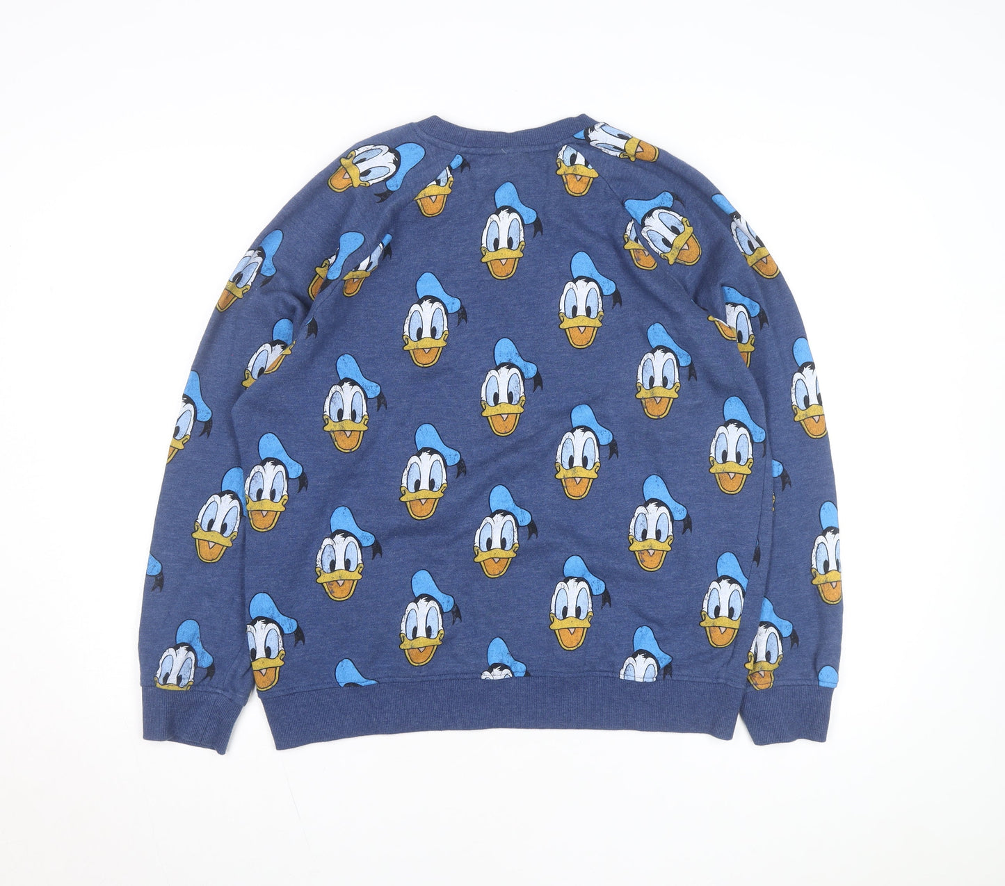 Disney Women's Blue Donald Duck Pullover Sweatshirt Size L