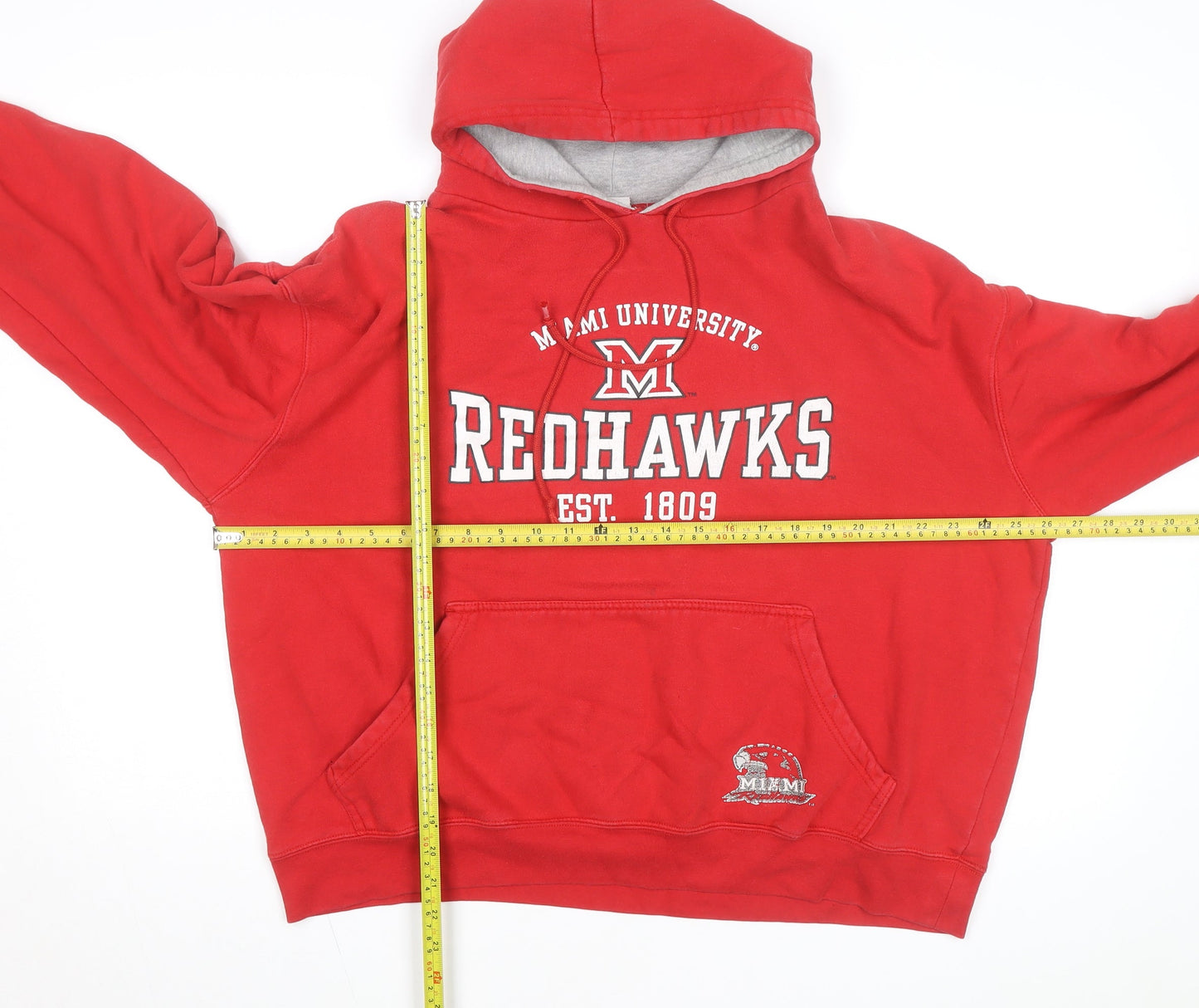 Pro Edge Men's Red XL Pullover Hoodie Miami University Redhawks