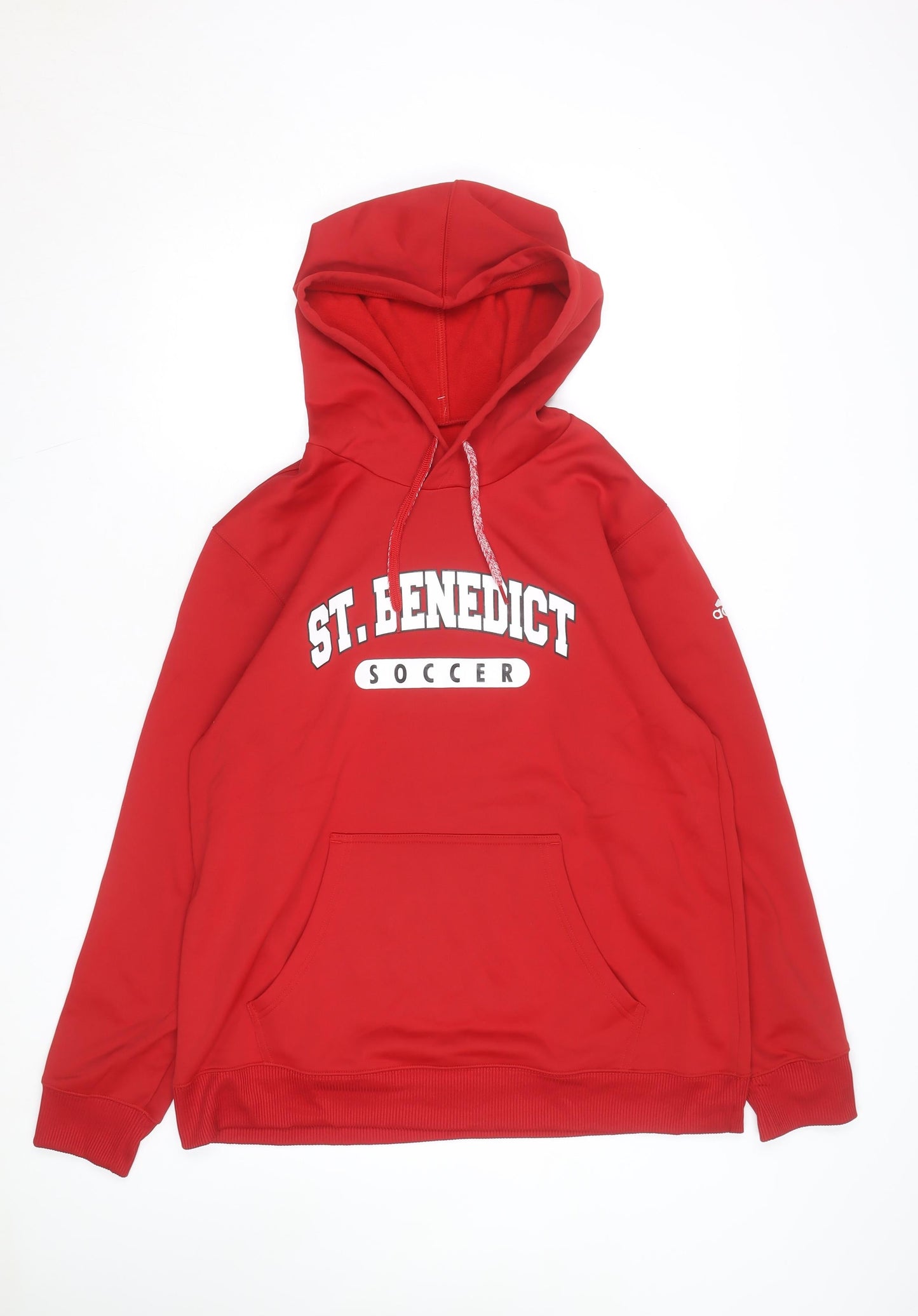 Adidas Mens Red XL Pullover Hoodie St Benedict Soccer ClimaWarm