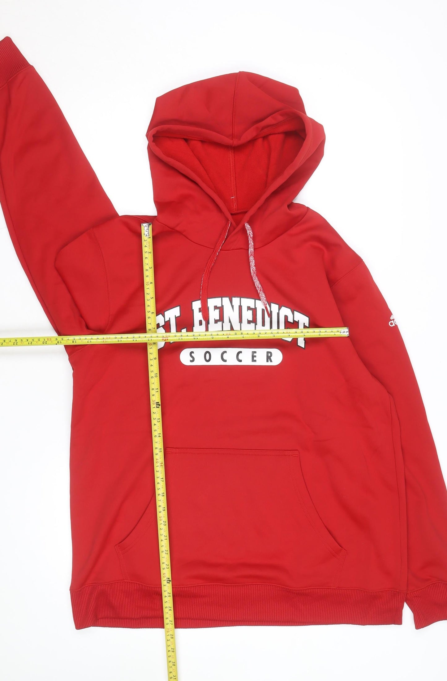 Adidas Mens Red XL Pullover Hoodie St Benedict Soccer ClimaWarm