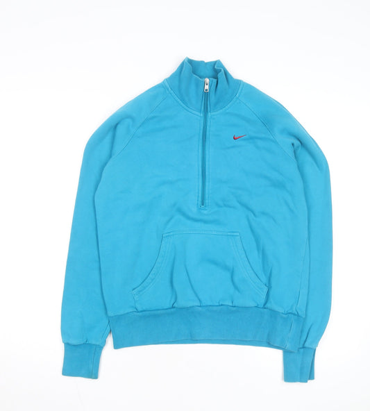 Nike Men's Blue 1/2 Zip Fleece Sweatshirt Size L