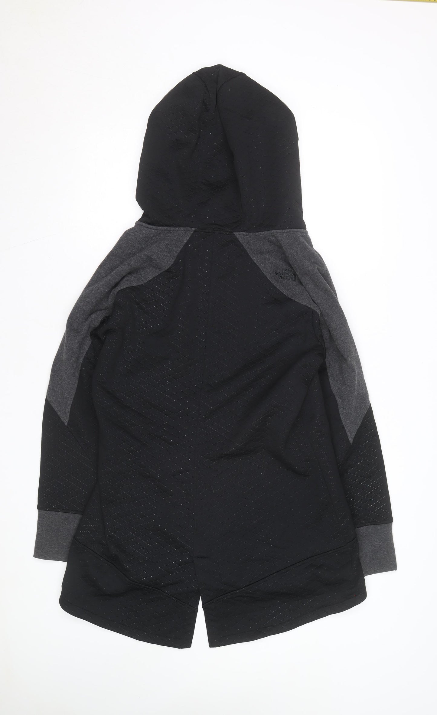The North Face Women's Black Hooded Fleece Jacket Size L
