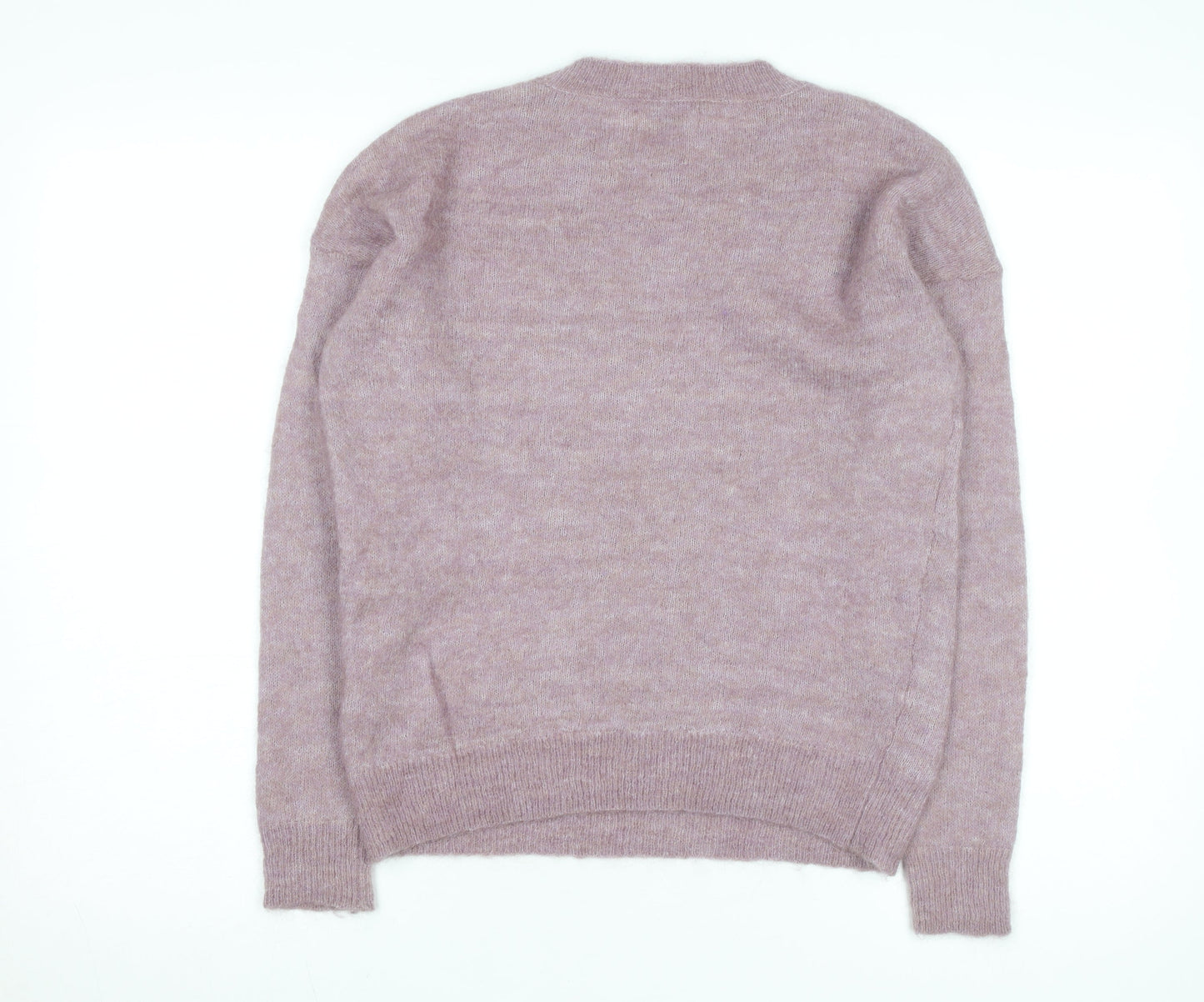 MSCH Copenhagen Pink Alpaca Wool Blend Crew Neck Jumper S