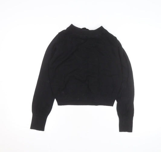 Collectif Vintage Women’s Black Bow Back Knit Jumper Medium