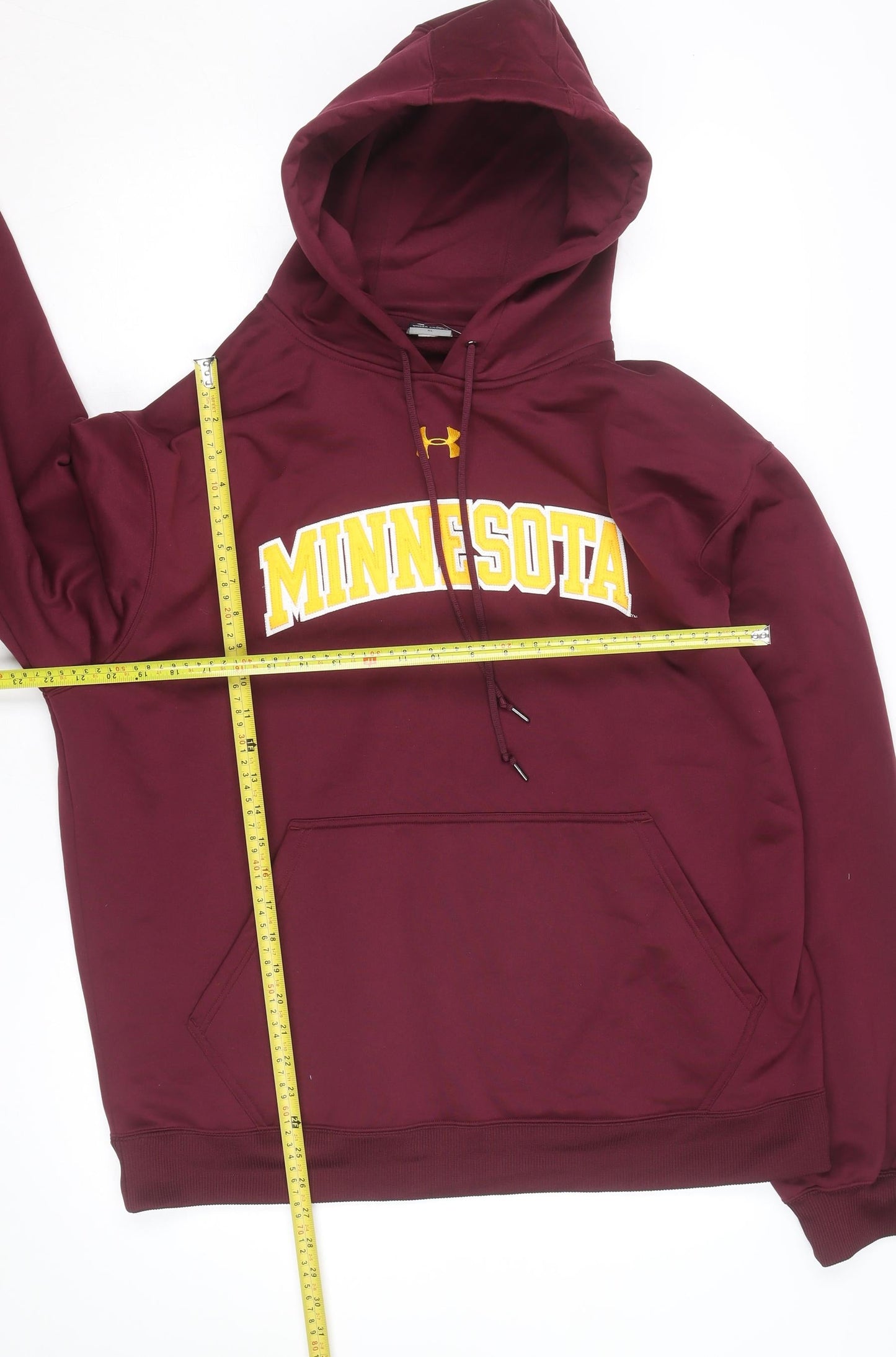 Under Armour Men Red XL Pullover Hoodie Minnesota Logo Sportswear