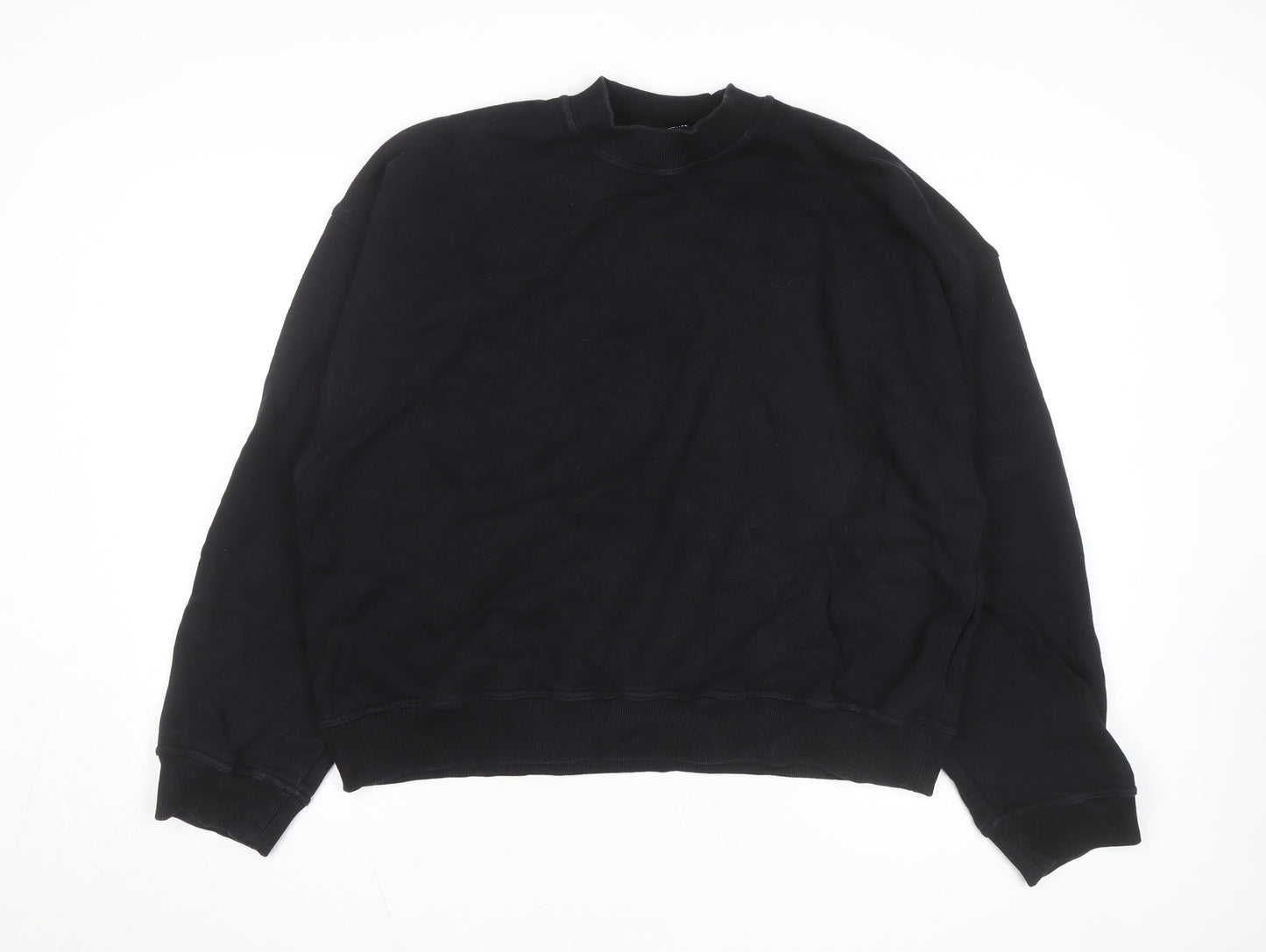 Destructive Mens Black Crew Neck Pullover Sweatshirt Size L