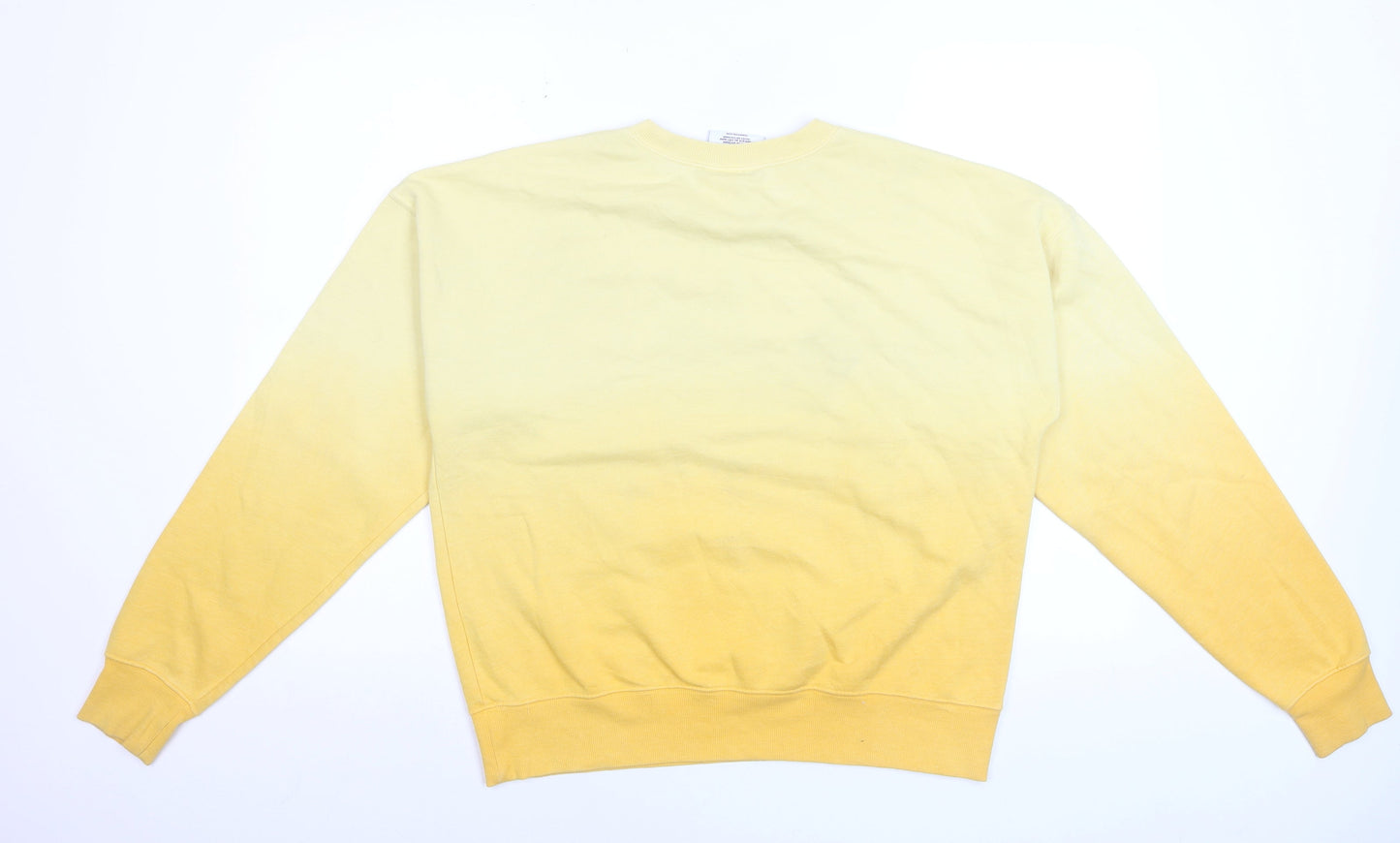 Champion Men's Yellow Small Pullover Crew Neck Sweatshirt