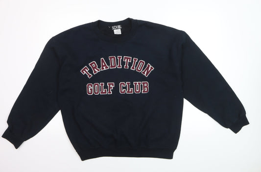 SDI Men's Blue Tradition Golf Club Pullover Sweatshirt L