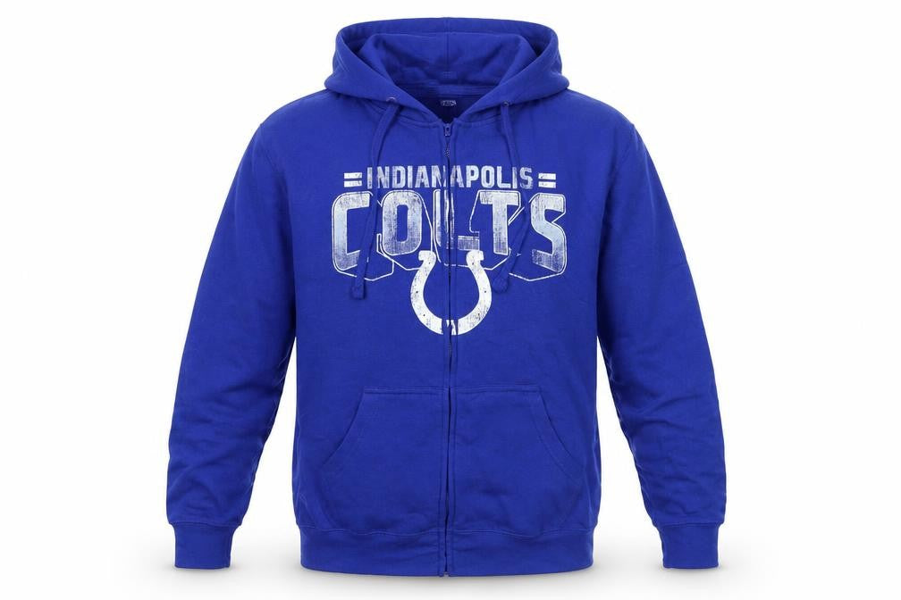 Starter Men's Blue Full Zip Hoodie Medium Indianapolis Colts Sportswear