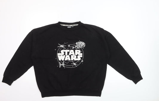 Star Wars Men’s Black Sweatshirt Small Regular Fit Pullover