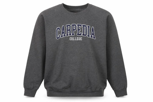 Hanes Men’s Grey College Logo Crew Neck Sweatshirt L