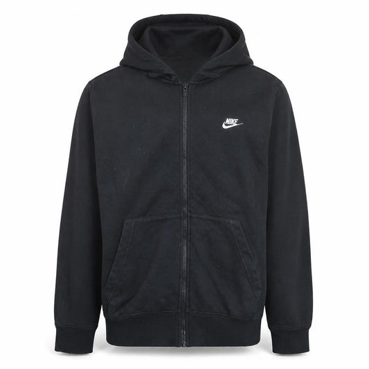 Nike Men's Black Full Zip Hoodie Size M Regular Fit Fleece