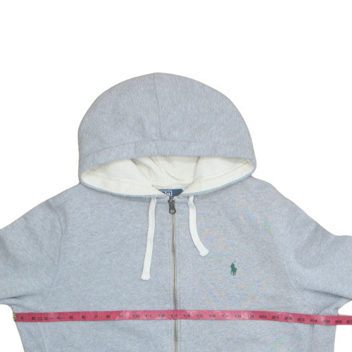 Polo Ralph Lauren Men's Grey Full Zip Hoodie XL Fleece Cotton