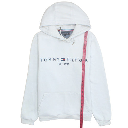 Tommy Hilfiger Men's White M Pullover Hoodie Classic Logo