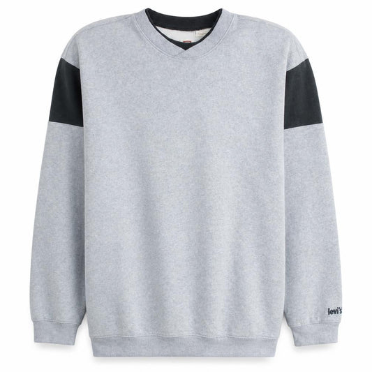 Levi's Men's Grey Oversized Crew Neck Sweatshirt Size M