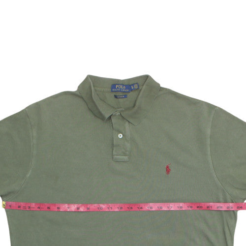 Ralph Lauren Men's Green Custom Fit Polo Shirt Size XL Cotton