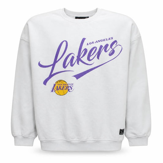 Primark NBA Los Angeles Lakers White Sweatshirt Men XL Graphic Pullover