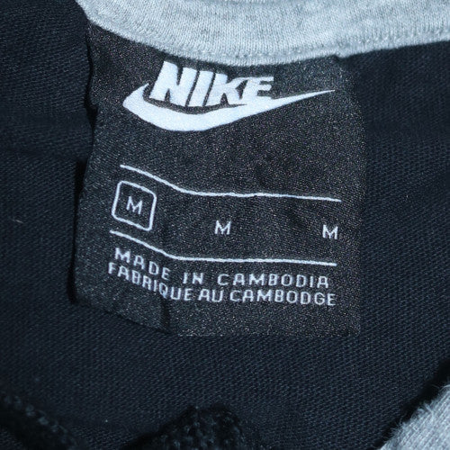 Nike Mens Black Grey Pullover Hoodie Medium Regular Fit