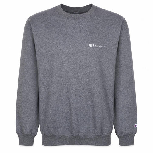 Champion Men Grey Pullover Crew Neck Sweatshirt Size L