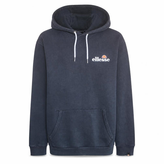 Ellesse Mens Blue XL Pullover Hoodie with Logo and Front Pocket