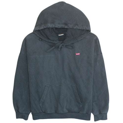 Levi's Men's Black Pullover Hoodie Medium Regular Fit Fleece