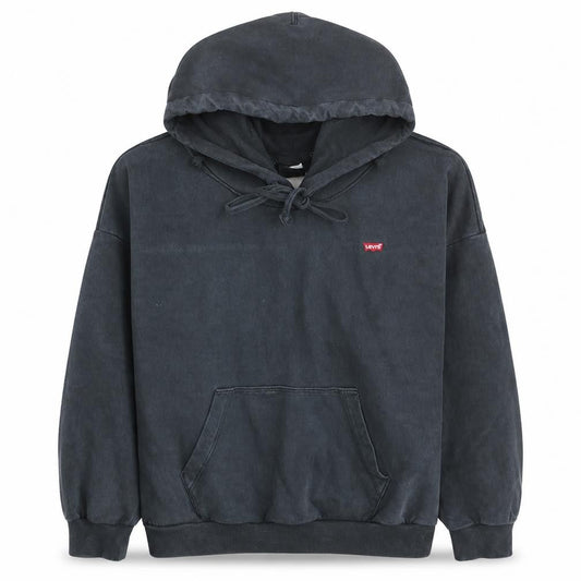 Levi's Men's Black Pullover Hoodie Medium Regular Fit Fleece