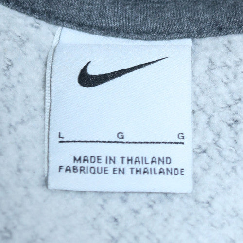 Nike Men's Grey Full Zip Hoodie L Fleece Sportswear