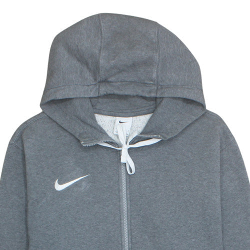 Nike Men's Grey Full Zip Hoodie L Fleece Sportswear