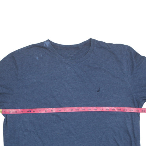 Nautica Men's Blue Crew Neck Short Sleeve T-Shirt Size M