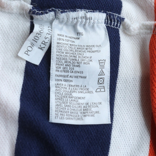 Nautica Men’s Multicoloured Striped Cotton Polo Shirt 2XL