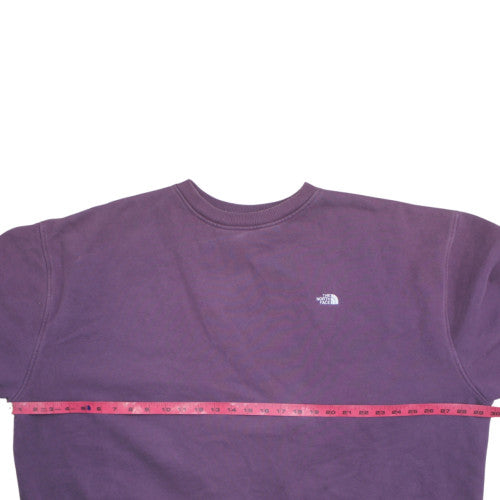 The North Face Unisex Purple XL Pullover Sweatshirt Crew Neck Fleece