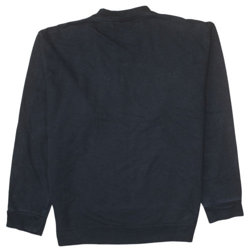 Kappa Mens Black XL Classic Crew Neck Sweatshirt