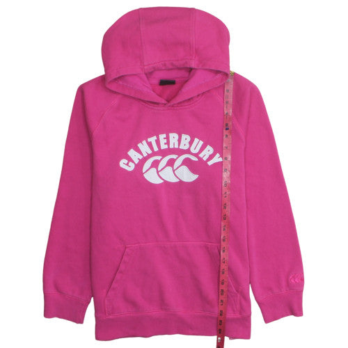 Canterbury Women Pink Size 16 Hooded Basic Activewear Sweatshirt