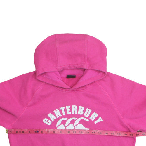 Canterbury Women Pink Size 16 Hooded Basic Activewear Sweatshirt
