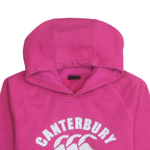 Canterbury Women Pink Size 16 Hooded Basic Activewear Sweatshirt