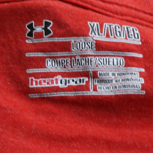 Under Armour Mens Red XL HeatGear T-Shirt Lightweight Active Top