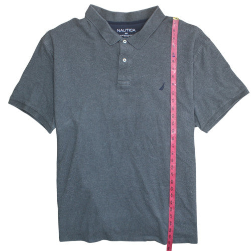 Nautica Men's Grey 4XL Cotton Stretch Polo Shirt