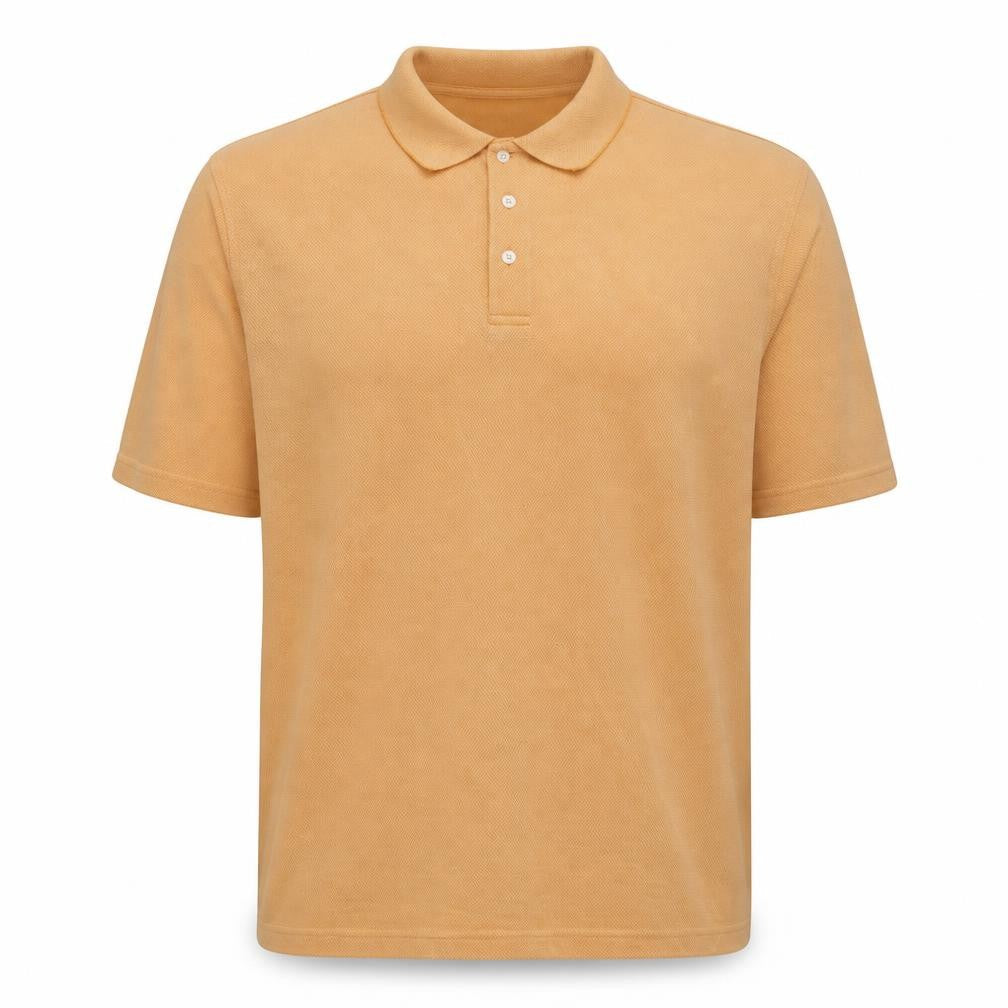 Calvin Klein Men's Beige 2XL Short Sleeve Polo Shirt