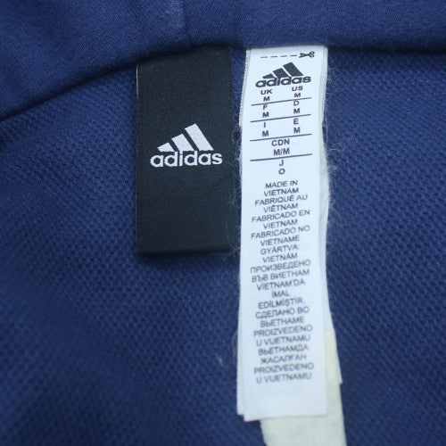 Adidas Men's Blue Full Zip Hoodie Size M Regular Fit