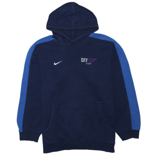 Nike Men's Navy Blue Dri-Fit Pullover Hoodie XL Staff Edition