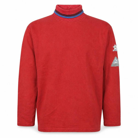 Hugo Boss Men's Red High Neck Pullover Sweatshirt Size S