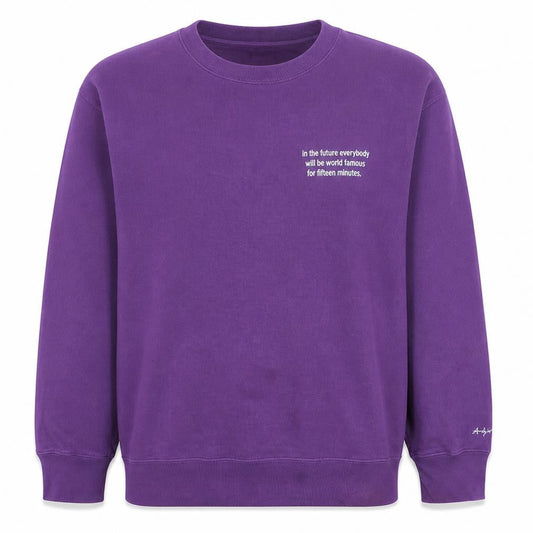 Uniqlo Men’s Purple Andy Warhol Graphic Print Sweatshirt L
