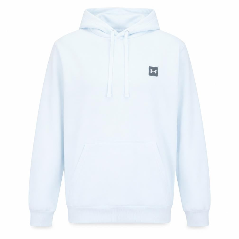 Under Armour Mens White Pullover Hoodie L Relaxed Fit ColdGear