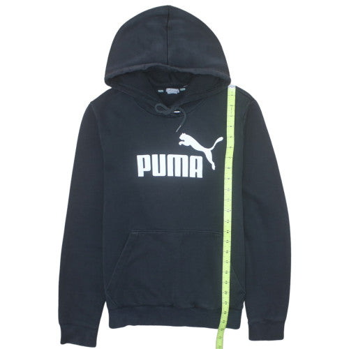 Puma Womens Black Pullover Hoodie Size M Hooded Sweatshirt