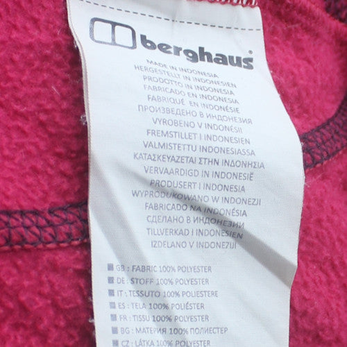 Berghaus Womens Pink Fleece Full Zip Jacket Size 12