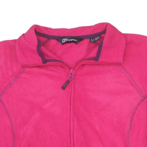 Berghaus Womens Pink Fleece Full Zip Jacket Size 12