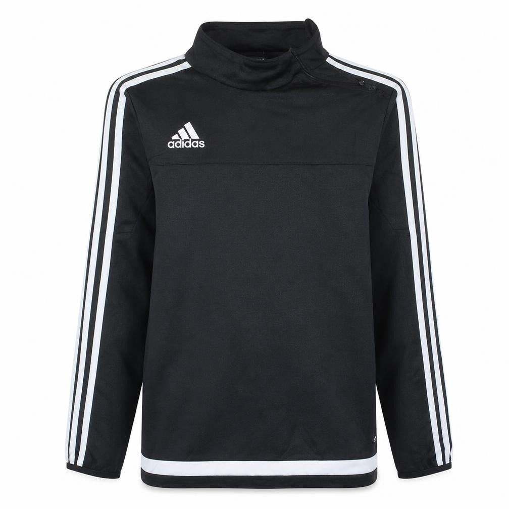 Adidas Boys Black 13-14 Years 1/4 Zip Sports Pullover Sweatshirt