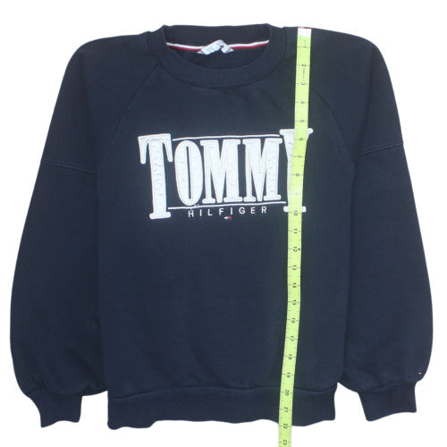 Tommy Hilfiger Womens Navy Sweatshirt Size 14 Logo Pullover